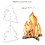 Beistle 56042 3-D Campfire Prop, prtd 2 sides; assembly required, 24&#189;" x 21&#189;"