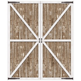 Beistle 56093 Barn Door Prop, insta-theme, 6' x 5'