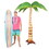 Beistle 56102 Surf Board Stand-Up, easel included; assembly required, 6' x 15&#190;"