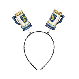 Beistle 56103 Oktoberfest Boppers, attached to snap-on headband