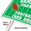 Beistle 56105 Plastic Game Day Parking Yard Sign, 1 metal H stake included; all-weather; assembly required, 11&#189;" x 15&#189;"