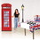 Beistle 56106 Phone Box Stand-Up, easel included; assembly required, 6' 6" x 28&#189;"