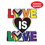Beistle 56109 3-D Love Is Love Centerpiece, prtd 2 sides; assembly required, 9&#189;", Price/1/Package