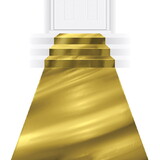 Beistle 56121-GD Metallic Aisle Runner, gold; metallized PVC w/double-sided tape; indoor & outdoor use, 30