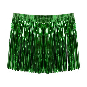 Beistle 56127-G Tinsel Hula Skirt, green, 33"W x 16"L