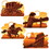 Beistle 56171 Wild West Cutouts, prtd 2 sides, 16", Price/4/Pkg