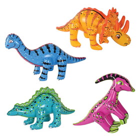 Beistle 56172 Inflatable Dinosaurs, 13"-29&#189;"