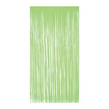 Beistle 56175-NL 1-Ply Plastic Fringe Curtain, neon lime, 6' 4½