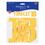 Beistle 56185-GD18 Foil Finally 18 Streamer, gold; assembly required, 7&#189;" x 3'