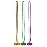 Beistle 56196 Beads w/Glittered Mask Medallion, 33