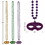 Beistle 56196 Beads w/Glittered Mask Medallion, 33", Price/3/Card