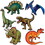 Beistle 56217 Dinosaur Stickers, 2&#190;"-3&#189;", Price/6/Pkg