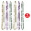 Beistle 56223 Mardi Gras Coin Beads, asstd gold, green, purple, 33", Price/6/Card