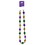 Beistle 56253 Jumbo Mardi Gras Beads, 38", Price/1/Card