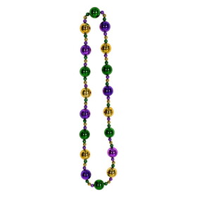 Beistle 56253 Jumbo Mardi Gras Beads, 38"