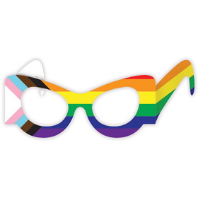 Beistle 56272 Pride Flag Eyeglasses, one size fits most