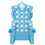 Beistle 56275-B 3-D 1st Birthday Throne Prop, lt blue; easel attached; assembly required, 7' 1&#190;" x 3' 9&#188;", Price/1/Box
