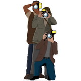 Beistle 56410 Paparazzi Stand-Up, 6' x 31¼