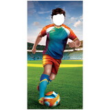 Beistle 56448 Soccer Player Photo Prop Stand-Up, 6' 1