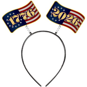 Beistle 56480 Semiquincentennial Boppers, attached to snap-on headband