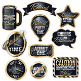 Beistle 56504 Happy Retirement Photo Fun Signs, prtd 2 sides, 6