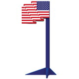 Beistle 56508 3-D American Flag Prop, assembly required, 6' 7½