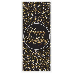 Beistle 56536 Happy Birthday Door Cover, all-weather, 6' x 30"