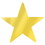 Beistle 57027-GD Metallic Star Cutouts, gold, 3&#189;"