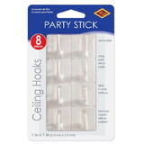 Beistle 57075 Party Stick Ceiling Hooks, removable adhesive, 1