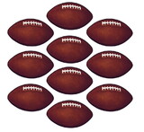 Beistle 57079 Mini Football Cutouts, prtd 2 sides, 4½
