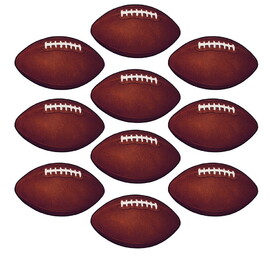 Beistle 57079 Mini Football Cutouts, prtd 2 sides, 4&#189;"