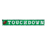 Beistle 57110 Metallic Touchdown Fringe Banner, prtd 1-ply PET fringe, 8