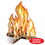 Beistle 57322 3-D Campfire Centerpiece, assembly required, 12" x 10&#189;"