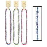 Beistle 57381-ASST Happy Anniversary Beads-Of-Expression, asstd colors, 36