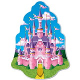 Beistle 57456 Princess Castle Wall Plaque, prtd 2 sides, 16½