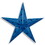 Beistle 57681-B Dimensional Foil Star, blue, 24"