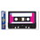 Beistle 57763 Cassette Tape Peel 'N Place, 12" x 24" Sh