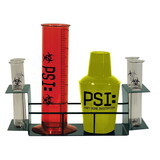 Beistle 57834 PSI Drink Set, wire rack, graduated cylinder, shaker, 4-test tubes