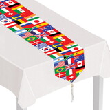 Beistle 57905 Printed International Flag Table Runner, 11
