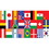 Beistle 57905 Printed International Flag Table Runner, 11" x 6', Price/1/Package