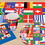 Beistle 57905 Printed International Flag Table Runner, 11" x 6', Price/1/Package