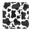 Beistle 58020 Cow Print Plates, square-shaped, 9", Price/8/Package
