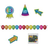 Beistle 58081 Birthday Desktop Party Pack Kit, glitter print