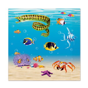 Beistle 58116 Under The Sea Luncheon Napkins, (2-Ply)