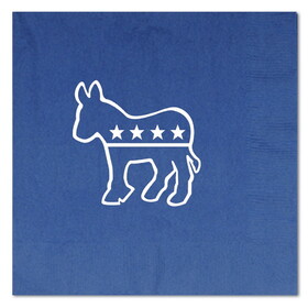 Beistle 58128-B Democratic Luncheon Napkins, (2-Ply) blue