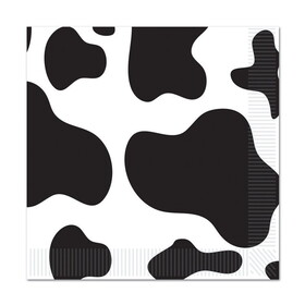 Beistle 58130 Cow Print Luncheon Napkins, (2-Ply)