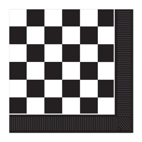 Beistle 58133 Checkered Luncheon Napkins, (2-Ply)