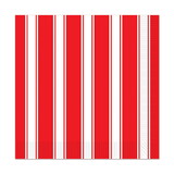 Beistle 58147 Red & White Stripes Luncheon Napkins, (2-Ply)