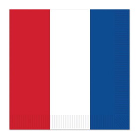 Beistle 58226 Red, White & Blue Luncheon Napkins, (2-Ply)