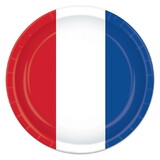 Beistle 58227 Red, White & Blue Plates, 9